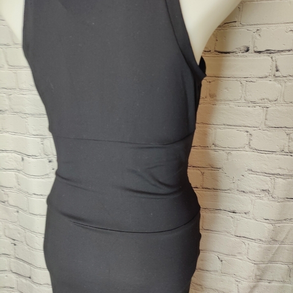 Susana Monaco Black Wrap Cut Out Bodycon Dress Stretchy NWT Size Small - Picture 10 of 13